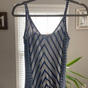 Blue and Grey Maxi dress